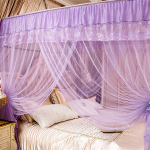 Cần Câu Màu Hồng Cổ Điển Ren Hoàng Gia Kính Thiên Văn Lớn Siêu Mềm Densenet Vuông Muỗi <span class=keywords><strong>Net</strong></span> - Product Image 6