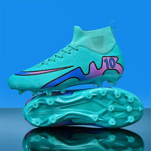 2025 <span class=keywords><strong>Ronaldo</strong></span> transfrontalier haut chaussures de Football pour hommes enfants respirant nouveau Design Mandarin canard étudiant longs ongles pour l'hiver - Product Image 3