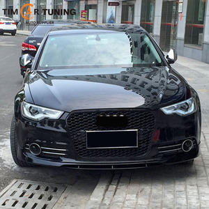 Rs6 C7 Đồng bằng/qt-phong cách lưới tản nhiệt phù hợp cho <span class=keywords><strong>A6</strong></span>/S6 C7 (2012-2015)Sedan OEM bóng đen/CHROME phía trước nướng phù hợp với <span class=keywords><strong>A6</strong></span> S6 C7 Facelift nướng - Product Image 5