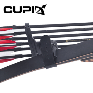 Arco Recurvo Tradicional Hecho a Mano CUPID Archery, Tamaño Grande/Pequeño, Capacidad para 6/4 Flechas, Arco y Flecha para Caza, Carcaj para Flechas - Product Image 4