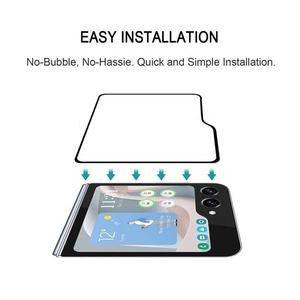 Protection d'écran en verre trempé HD transparent 9H 2.5D anti-choc de qualité supérieure avec logo personnalisé pour téléphone mobile Z Flip 8/7/6/5 - Product Image 2