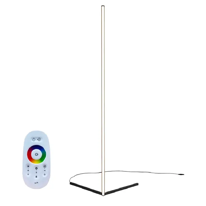 Afneembare Rf Afstandsbediening 56 Inch Led Hoek Vloerlamp Slaapkamer Omgevingslicht Rgb Droomkleur Vloerlamp