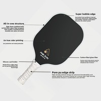 Global Sourcing Kit de Pickleball en Bois Imprimé Premium, Surface Plate Continue, Rebond Constant, pour Jeu Familial en Parc