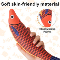 Juguete de Peluche con Forma de Pez Realista y Duradero, Tela Suave y Resistente para Ejercicio, Masticación y Juego de Gatitos en Interiores