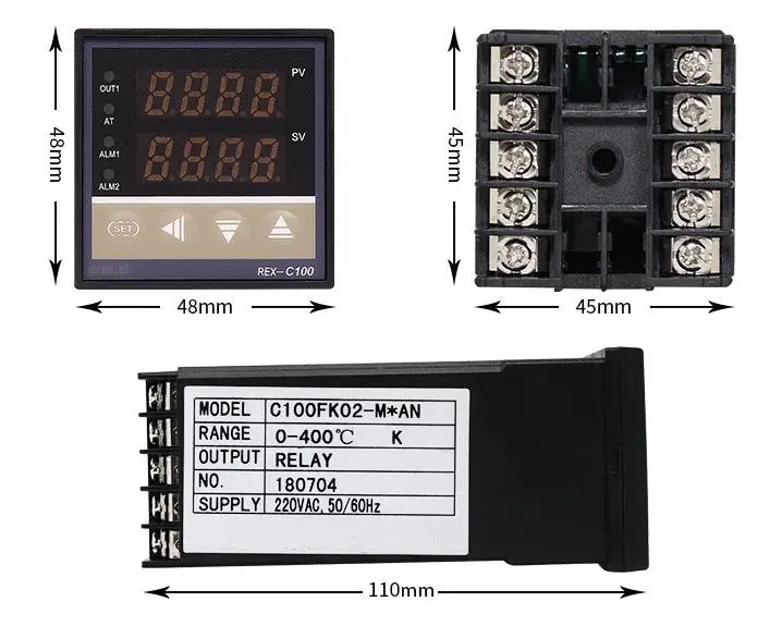 Pengontrol suhu cerdas REX-C100 /REX-C700/REX-C900