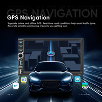 Radio Mobil Stereo Podofo 7 inci Layar IPS 4+4 Core Android 2Din 4+64G/6+128G CarPlay & Android Auto USB-C USB GPS BT WIFI OEM Pabrik