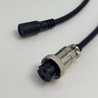 Kabel Adaptor Daya Konektor Penerbangan 2 Inti GX20 ke Jack DC5521