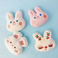 Broche en peluche animale mignonne DIY de 6 cm, panda, lapin, poussin, avec épingle de sûreté pour vêtements, chapeaux, sacs, bandeaux