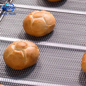 สายพานลำเลียงแบบตาข่ายลวดสแตนเลส 304 เกรดอาหาร สำหรับเตาอบพิซซ่า แบบถักทอ เชื่อมต่อได้ - Product Image 5