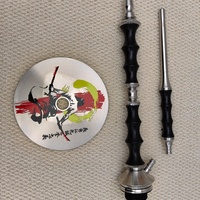 Nouveau design Japona Sensei Hookah, ensemble de chicha de luxe Japona, ensemble de fumage pour bar à chicha, chicha en acier inoxydable avec verre