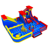 Moon Bounce Fun Park Giant Obstacle Course Slide Commercial Gonflable Bouncy House Combo Terrain de jeux gonflable pour enfants en plein air