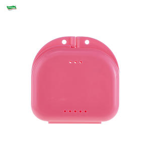 रंगीन माउथगार्ड रेनर केस, ऑर्थोडॉन्टिक डेन्चर भंडारण बॉक्स, डेंटल डेन्चर बॉक्स - Product Image 4