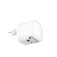 Nouveau chargeur rapide GaN 65W 2026 avec prise EU, ignifuge, pour voyage, avec câble intégré, adaptateur secteur