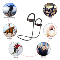 Vente chaude U8 sans fil écouteurs intra-auriculaires Portable son stéréo Sport casque LED indicateur de batterie étanche écouteur crochet d'oreille