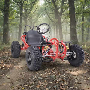 Nouveau kart tout-terrain professionnel pour adultes, à essence, 4 temps, pneus de 7 pouces, quatre roues, haute vitesse, 60 km/h, moteur 201-500cc, chaîne, kart à pédales - Product Image 6