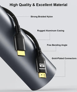 OEM 8K Ultra HD 8K 60Hz 1M 1,5 m 2m 3M <span class=keywords><strong>5M</strong></span> Alta velocidad 48gbps 8K <span class=keywords><strong>HDMI</strong></span> 2,1 Cable para Hdtv - Product Image 3