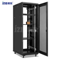 Baie de serveur réseau en acier 32U avec dimensions 600x800, armoire 32U avec porte vitrée pour centres de données, en stock