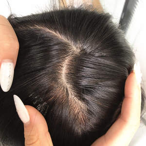 Full Head Silk Base Wig Melhor qualidade 100% Remy Cabelo Humano Respirável Pele Segura Full Hand Tied Glueless Silk <span class=keywords><strong>Top</strong></span> Wig para Mulheres - Product Image 1