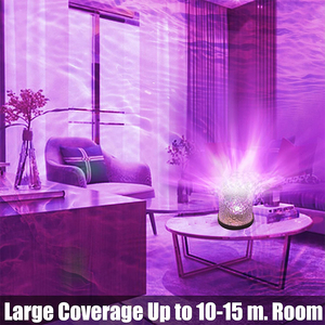 RGB Crystal Lamp Water Ripple Projector Night <b>Light</b> Home Bedroom Aesthetic Room Decoration Atmosphere Lamp Gift Sunset <b>Lights</b> - Product Image 6