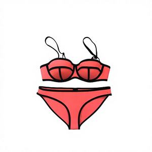 Traje de Baño Bikini Sexy de Neopreno para Mujer, Cintura Baja, Tallas Personalizables y Opciones de Impresión Múltiple - Product Image 1