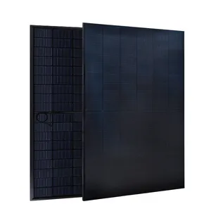 Panel surya fotovoltaik energi hijau zaitun, 395W 410W 415W penuh hitam untuk daya listrik