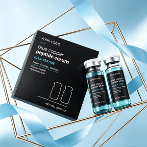 Blue Copper Peptide <b>Face</b> <b>Serum</b> Hyaluronic Acid Moisturizing Anti Aging Skin Revitalizer for Women 10ml x 2 - Product Image 5