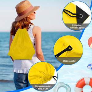 Custom Logo 210D Polyester <b>Drawstring</b> <b>Backpack</b> Sport <b>Drawstring</b> Bag Promotional Gift for Wholesale. - Product Image 5