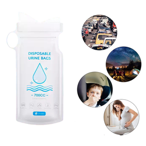 Cắm trại unisex 700ml ngoài trời mini <span class=keywords><strong>WC</strong></span> khẩn cấp nước tiểu Xe nước tiểu Túi xách tay nhà vệ sinh nôn túi trong xe sử dụng khẩn cấp nước tiểu Túi - Product Image 1
