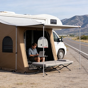 Extension de pièce latérale spacieuse et luxueuse pour grand <span class=keywords><strong>camping</strong></span>-<span class=keywords><strong>car</strong></span>, pour les soirées glamping et les divertissements <span class=keywords><strong>en</strong></span> plein air - Product Image 2