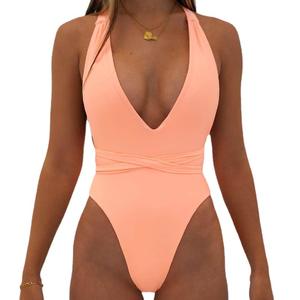 <span class=keywords><strong>Maillot</strong></span> <span class=keywords><strong>de</strong></span> <span class=keywords><strong>bain</strong></span> Sexy col en V, échancré, culotte taille haute, Bikini, pour femmes, vêtements <span class=keywords><strong>de</strong></span> plage, nouvelle collection, 2022 - Product Image 2
