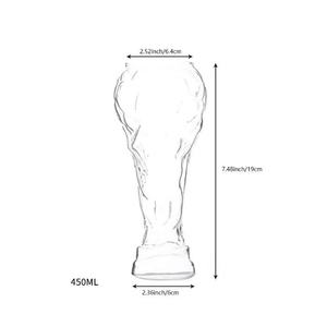 Gobelet à bière écologique Hercules moderne, grande capacité, sans poignée ni couvercle, en verre borosilicate de haute qualité pour bars, coupe de football - Product Image 6