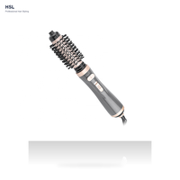 Brosse coiffante à air chaud 1000W avec moteur DC, 3 vitesses, fonction air froid, ionique, brosse ronde rotative 38mm 50mm, cordon pivotant à 360°, OEM ODM