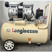 Compresseur d'air portable et multifonctionnel silencieux sans huile de 30 L pour la protection de l'environnement