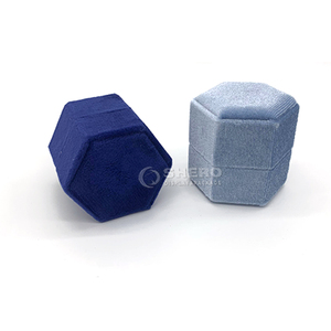 Caja de Terciopelo Octogonal de Alta Gama para Joyería, Caja de Regalo Personalizada para Anillos y Pendientes, Caja de Franela para Collares y Colgantes de Alta Gama - Product Image 4