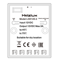 Lumière LED CCT de haute qualité 60W/120W 12V 5A avec variateur d'intensité, capteur tactile intelligent, IP20, certifiée CE, en aluminium et PC, portée de détection 0-3m