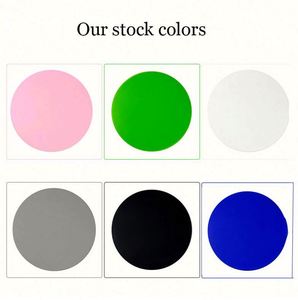Custom Logo 10cm Diameter Silicone Rubber Coasters Soft Non-slip Heat Resistant Multi-color Cup Mat Pad <b>for</b> Drinks Coffee Beer - Product Image 5