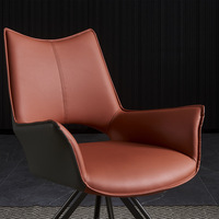 Style nordique ménage luxe salle à manger Restaurant meubles fauteuil en cuir chaise de salle à manger pivotante