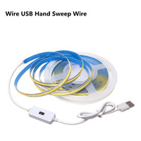 Bande led COB dimmable DC 5V USB 300 LEDs/m Blanc/Blanc Chaud/Rouge/Bleu/Vert Lumière LED cob Flexible Haute Densité