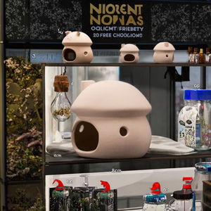 Yun Décorations d'aquarium en plastique carrées modernes écologiques Accessoires de réservoir de poissons Cachette d'ornement pour salon et bureau - Product Image 3