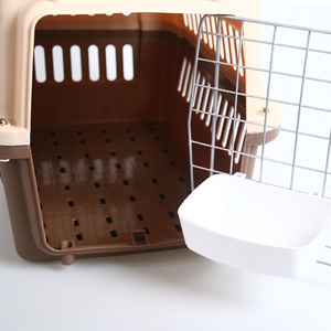 Solid Color small portable airborne plastic shuttle box Breathable comfortable cat cages - Product Image 6