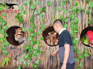 Phổ Biến Cuộc Sống Kích Thước Hoạt Hình Khủng Long Mô Hình Điện Feeded Tương Tác Khủng Long Cho Trẻ Em/Người Lớn Vui Chơi Giải Trí Công Viên Thiết Bị Trò Chơi - Product Image 3