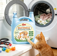 Lessive liquide pour animaux de compagnie Cobay Pet, 5 kg, parfum naturel, formule enzymatique décomposante d'odeurs, douce, 80 % de contenu