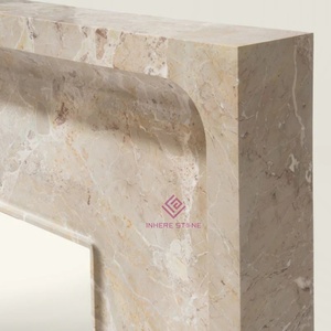 <span class=keywords><strong>Cheminée</strong></span> classique de luxe en marbre |   Contour de <span class=keywords><strong>Cheminée</strong></span> en <span class=keywords><strong>Pierre</strong></span> Naturelle pour Salon, Mansion et Intérieur Commercial de Luxe - Product Image 5