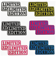 Écussons brodés personnalisés en édition limitée, badges thermocollants pour vêtements, vestes, sacs, prêts à être expédiés