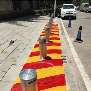 कॉर्पोरेट कार पार्क एक्सेस कंट्रोल के लिए ऑटो सरल आरफिड हाइड्रोलिक बोलार्ड ट्रैफिक बैरियर - Product Image 2