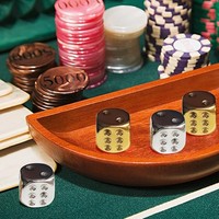 Dés de jeu en acrylique D6 à 6 faces avec coins arrondis, accessoires de remplacement portables pour jeux de société