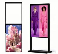 Écran publicitaire numérique OEM haute luminosité 4000 nits pour vitrine, promotions sur pied, portable, animation CMS