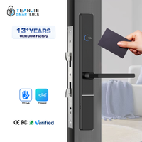 Vente en gros de serrure numérique pour porte coulissante de chambre d'hôtel à cylindre intelligent RFID en alliage d'aluminium pour porte en bois aluminium