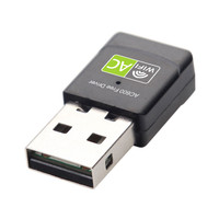 Adaptador WiFi Mini de 600 Mbps con Controlador Gratuito, Realtek RTL8811, Tarjeta de Red Inalámbrica de Doble Banda de 2.4 GHz/5.8 GHz