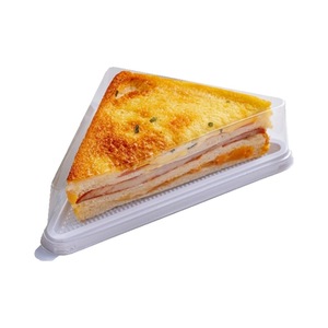 Wholesale Disposable Transparent Triangle Mousse <strong>Dessert</strong> Cake <strong>Tray</strong> <strong>Plastic</strong> Packaging Boxes for Cake Slice Sandwiches Food - Product Image 5